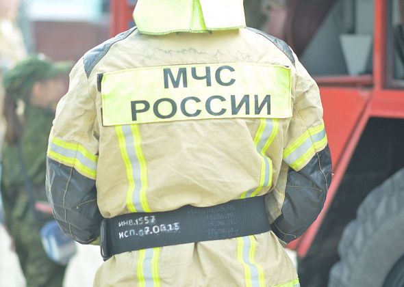 Возле лыжной базы горел деревянный сарай  